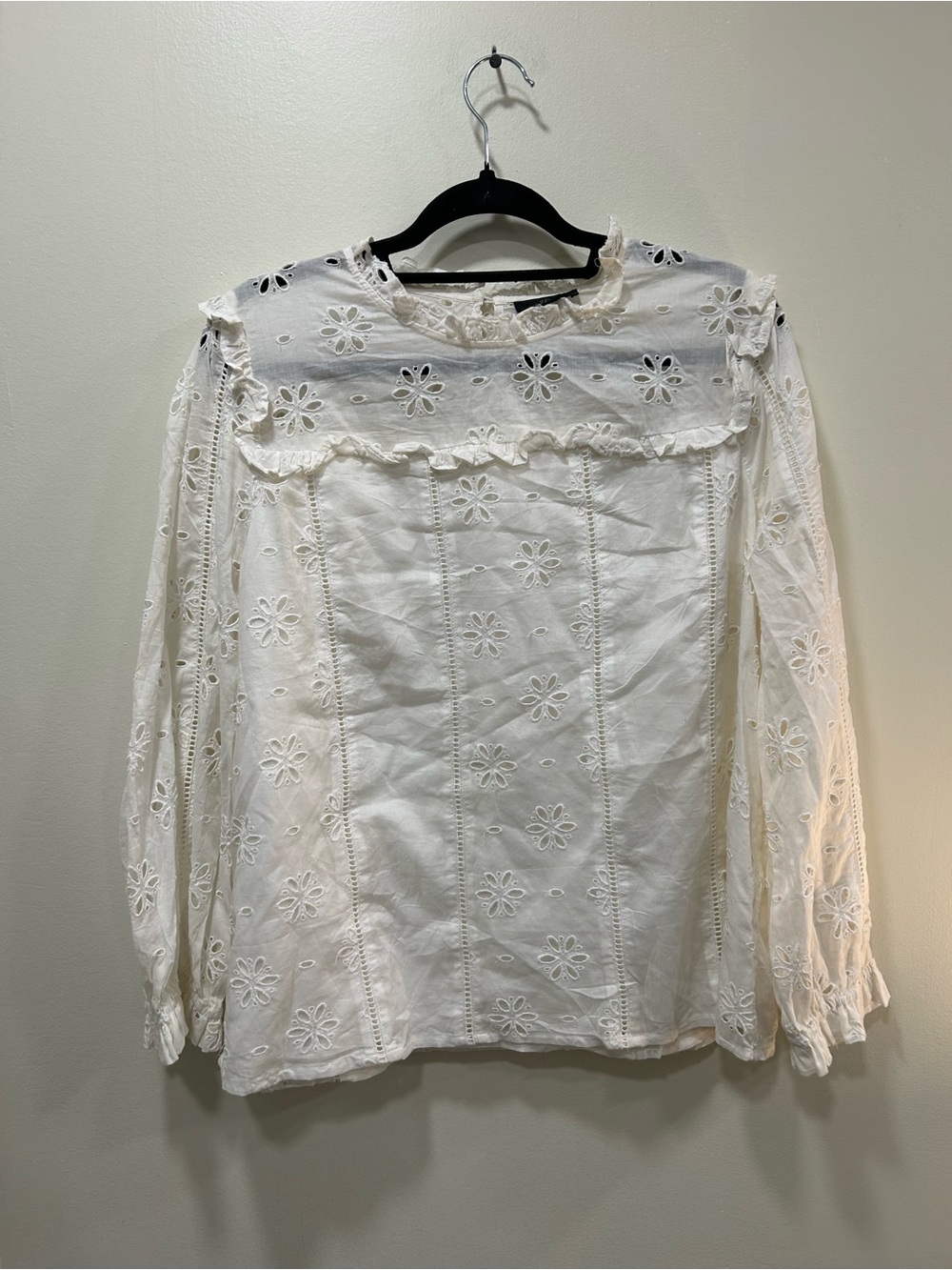 J Crew Cotton Eyelet Blouse
